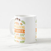 This Thanksgiving I'M Thankful For Roller Skating コーヒーマグカップ (正面左)