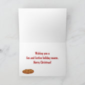 This the Season Santa and Cookiesフォトクリスマス シーズンカード (内部)