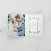 This the Season to Be 結婚した初めてのクリスマス写真 シーズンカード (内部)