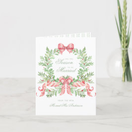 This the Season to Be 結婚した初めてのクリスマス写真 シーズンカード
