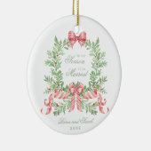 This the Season to Be 結婚した初めてのクリスマス写真 セラミックオーナメント (右)