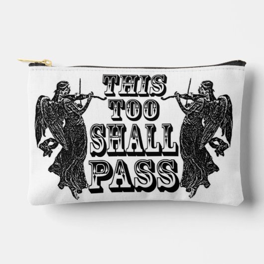 This Too Shall Pass 小さなアクセサリーバッグ アクセサリーポーチ (正面)