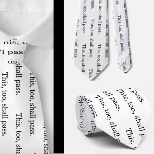 This Too Shall Pass 12ステッププログラム ネクタイ