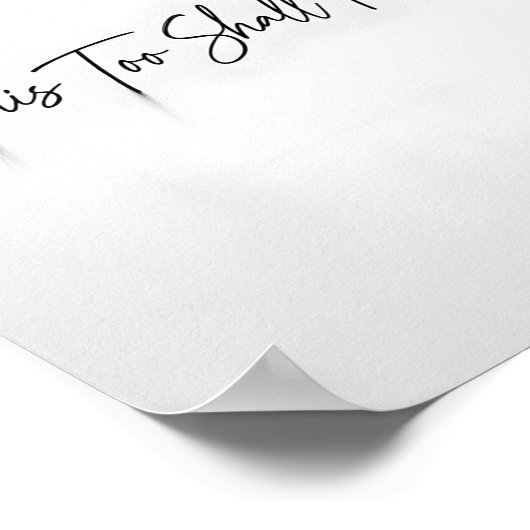 This Too Shall Pass Motivational Quote Poster ポスター (角)