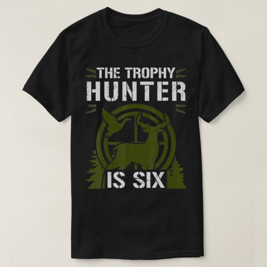 This Trophy Hunter Is Si Duck Deer Hunter 6th Birt Tシャツ (デザイン正面)