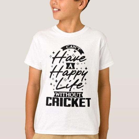 This Unique Design Is An Ideal Choice For Cricket  Tシャツ (正面)