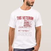 This Veteran Supports Harris Tシャツ (正面)