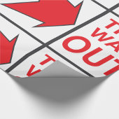 This Way Out Sign Wrapping紙 ラッピングペーパー