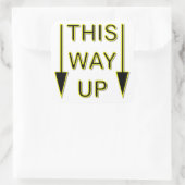 This Way Up Squareステッカー スクエアシール (バッグ)