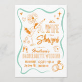 This Wife is a Show Girl Bachelorette Weekend 招待状 (正面)