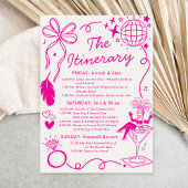 This Wife Is A Showgirl Bachelorette Itinerary 招待状