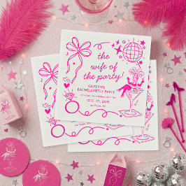 This Wife Is A Showgirl Bachelorette Party スタンダードカクテルナプキン