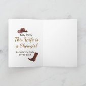 This Wife is a showgirl bachelorette party name da カード (内部)