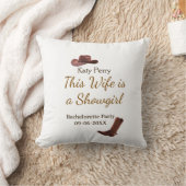 This Wife is a showgirl bachelorette party name da クッション (ブランケット)