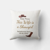 This Wife is a showgirl bachelorette party name da クッション (裏面)