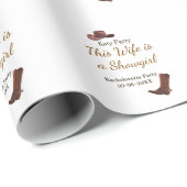 This Wife is a showgirl bachelorette party name da ラッピングペーパー (ロールコーナー)