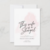 This Wife Is a Showgirl Bachelorette Weekend 招待状 (正面)