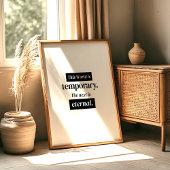 This World Is Temporary – Islamic Wall Art ポスター