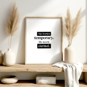 This World Is Temporary – Islamic Wall Art ポスター