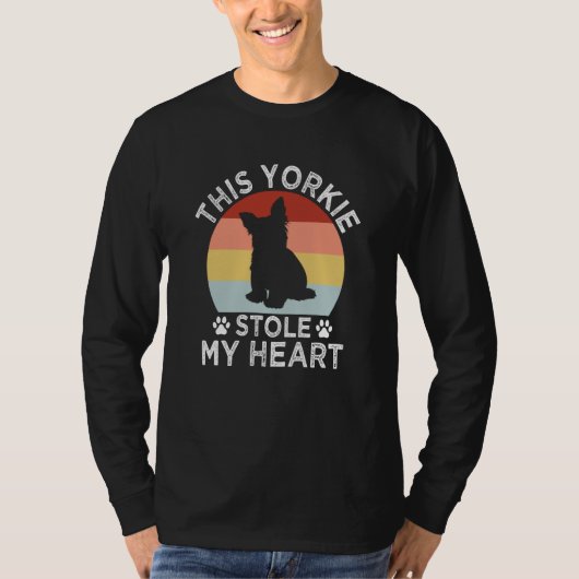 This Yorkie Stole My Heart Yorkshire Terrier Dog   Tシャツ (正面)