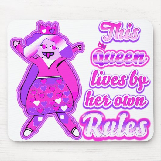 thisquelivesbyherownrules マウスパッド (正面)