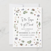 This's the season Christmas wedding Save the Date (正面)