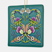 Thistle and bee ornament セラミックオーナメント (左)