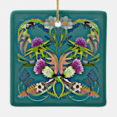 Thistle and bee ornament セラミックオーナメント (裏面)