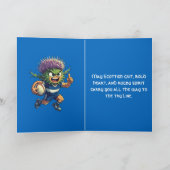 Thistle Dash Scottish Rugby Motif カード (内部)