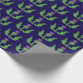 Thistle (on Blue) ラッピングペーパー (角)