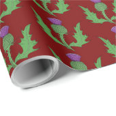 Thistle (on Red) ラッピングペーパー (ロールコーナー)