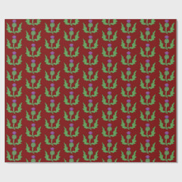 Thistle (on Red) ラッピングペーパー