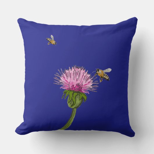 Thistle pillow クッション (正面)
