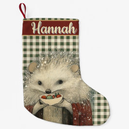 Thistle the Hedgehog | Woodland Whimsy  スモールクリスマスストッキング