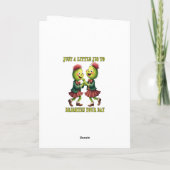 Thistles Wearing Plaid Just A Little Greeting Card シーズンカード (裏面)