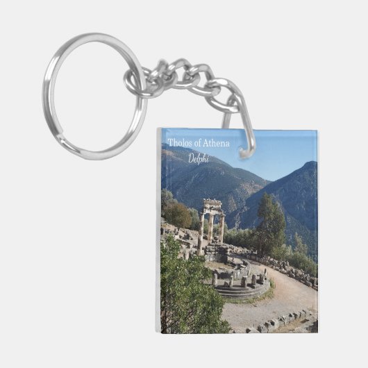 Tholos of Athena Delphi Greece Souvenir Keychain キーホルダー (正面左)