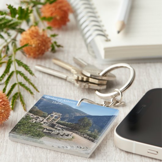 Tholos of Athena Delphi Greece Souvenir Keychain キーホルダー (正面右)