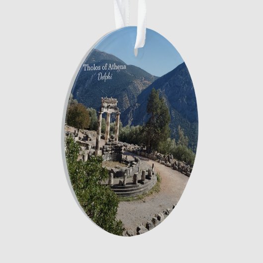 Tholos of Athena Delphi Greece Souvenir Ornament オーナメント (正面)