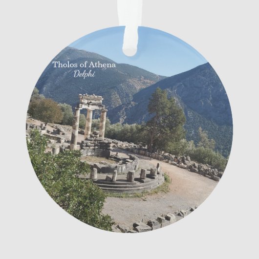 Tholos of Athena Delphi Greece Souvenir Ornament オーナメント (裏面)