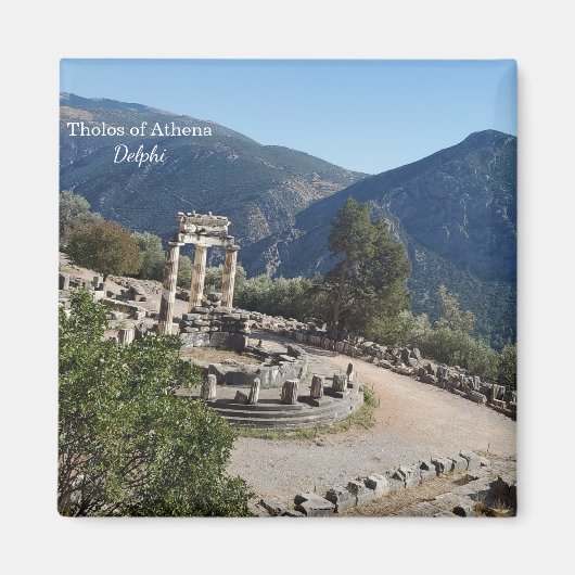 Tholos of Athena Delphi Souvenir Magnet マグネット (正面)