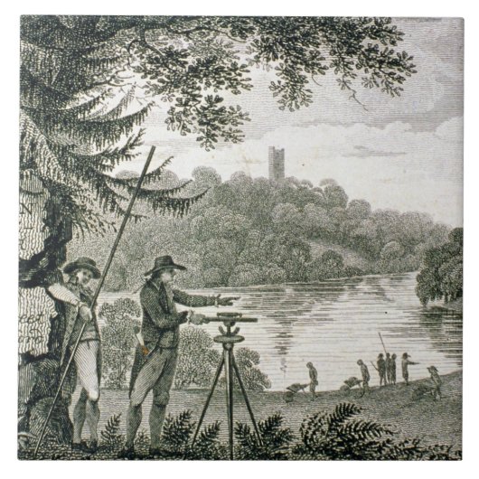 Thoma著刻まれるHumphrey Reptonのテレホンカード タイル (正面)