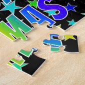 「THOMAS」名、おもしろい「ハッピーバースデー」 ジグソーパズル (側面)