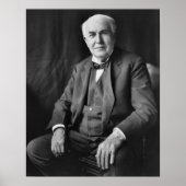 Thomas Alva Edison Portrait ポスター (正面)
