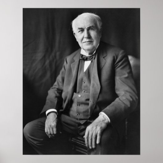 Thomas Alva Edison Portrait ポスター (正面)