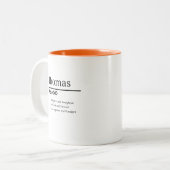 Thomas、Boy Personalized Name Definition ツートーンマグカップ (正面左)