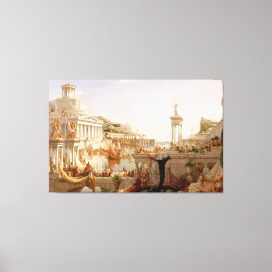 Thomas Cole – ザ・コンシューマライゼーション、ザ・コース キャンバスプリント (正面)