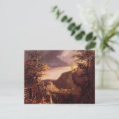 Thomas Cole – ダニエル・ブーンがドアに座る ポストカード (スタンド正面)