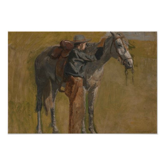 Thomas Eakins – カウボーイ：カウボーイズ勉強 フォトプリント (正面)