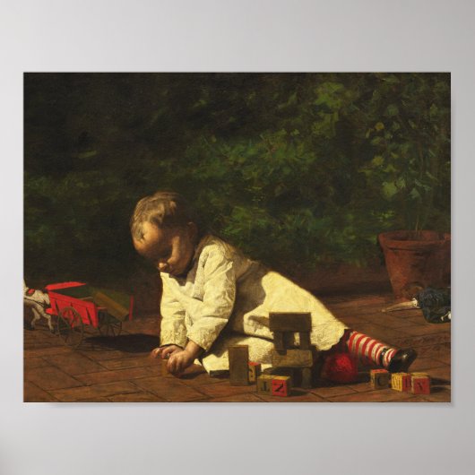 Thomas Eakins -ベビー遊場所 ポスター (正面)