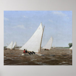 Thomas Eakins - Sailbots Racing on the Delaware ポスター